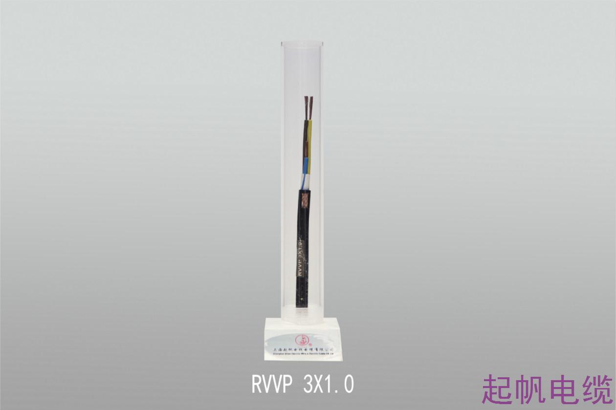 聚氯乙稀绝缘聚氯乙稀护套软电缆RVVP 3X1.0